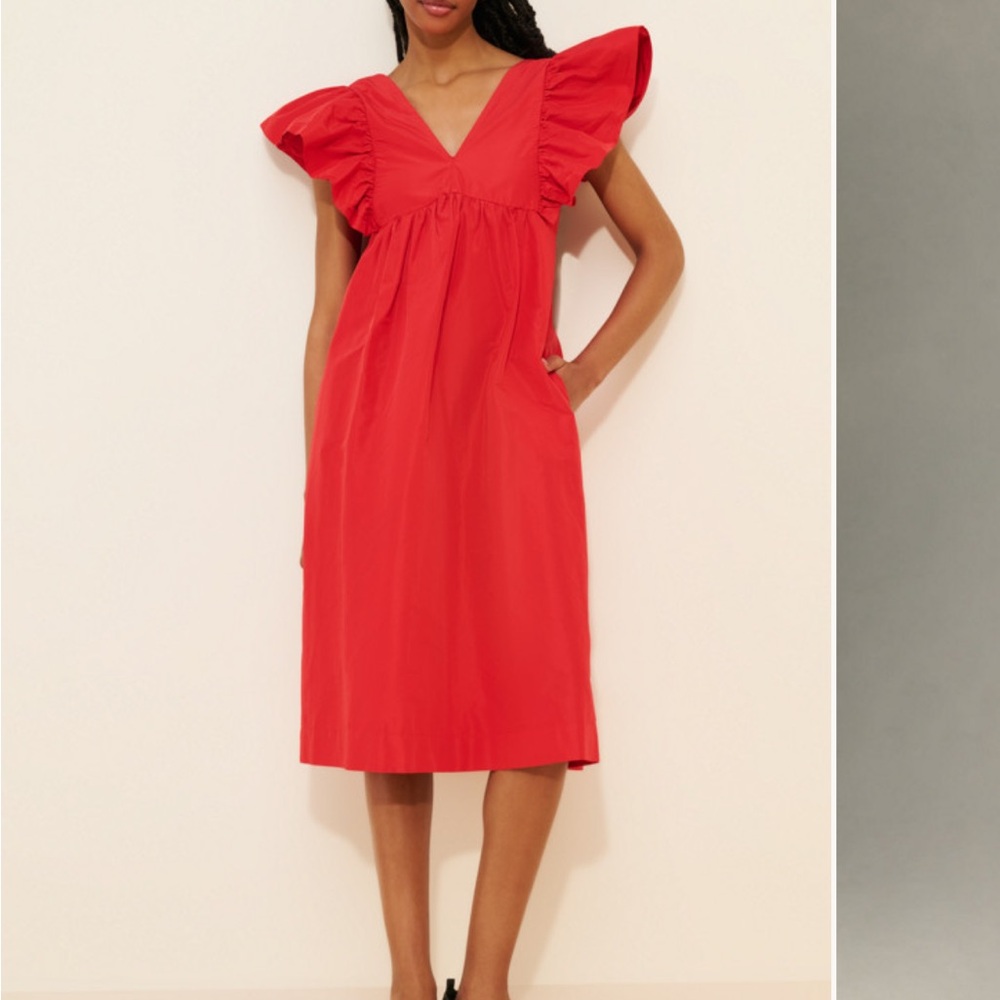 Maeve Bold Scarlet Dress